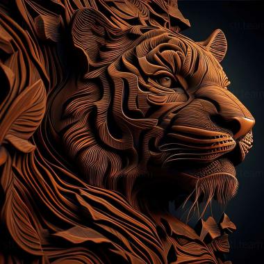 3D model Zabrodsky Tiger famous animal (STL)